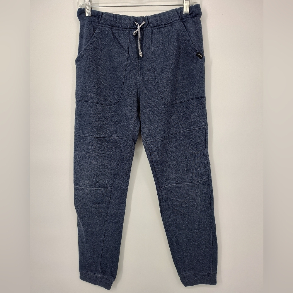 Lee Kids' Set Of 2 Pairs Blue And Gray Jogger Sweatpants Size Boys Large 14/16